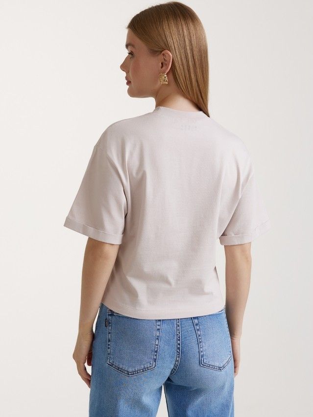 Women's polo neck shirt CONTE ELEGANT LD 3039, s.170-100, beige-cup - 4