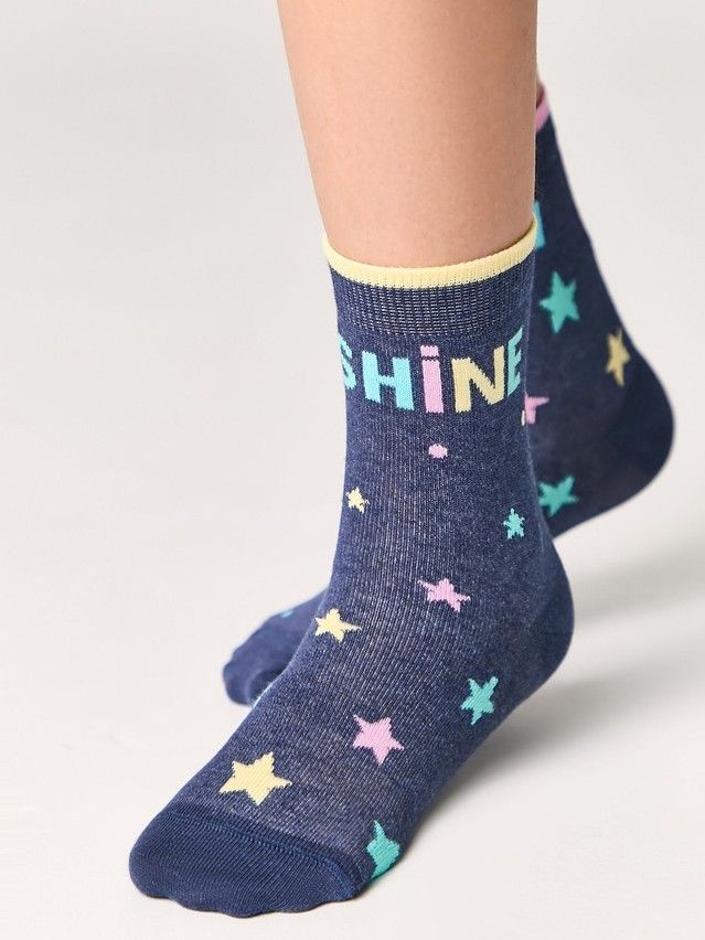 Children's socks Cheerful legs 17S-10SP, s. 30-32, 477 dark blue - 3
