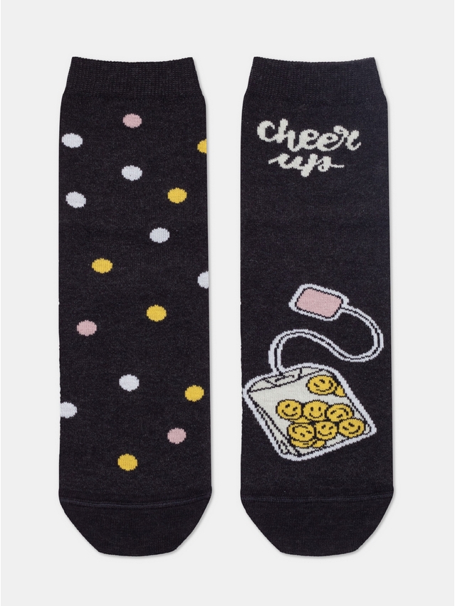 Women's socks CONTE ELEGANT HAPPY, s.23-25, 612 black - 5