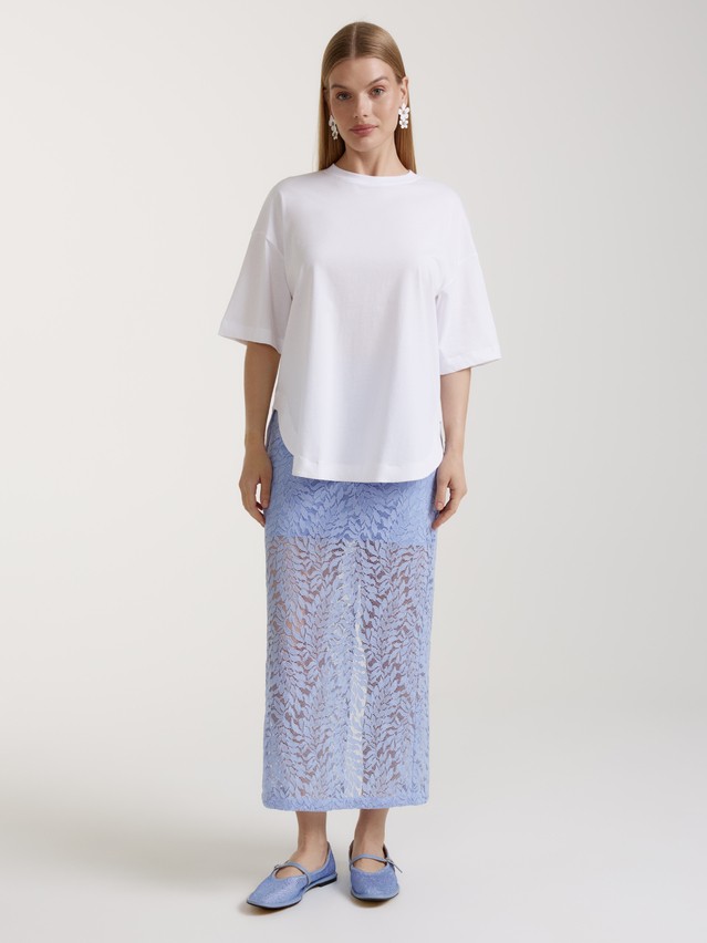 Women's polo neck shirt CONTE ELEGANT LD 3087, s.170-84, white - 1