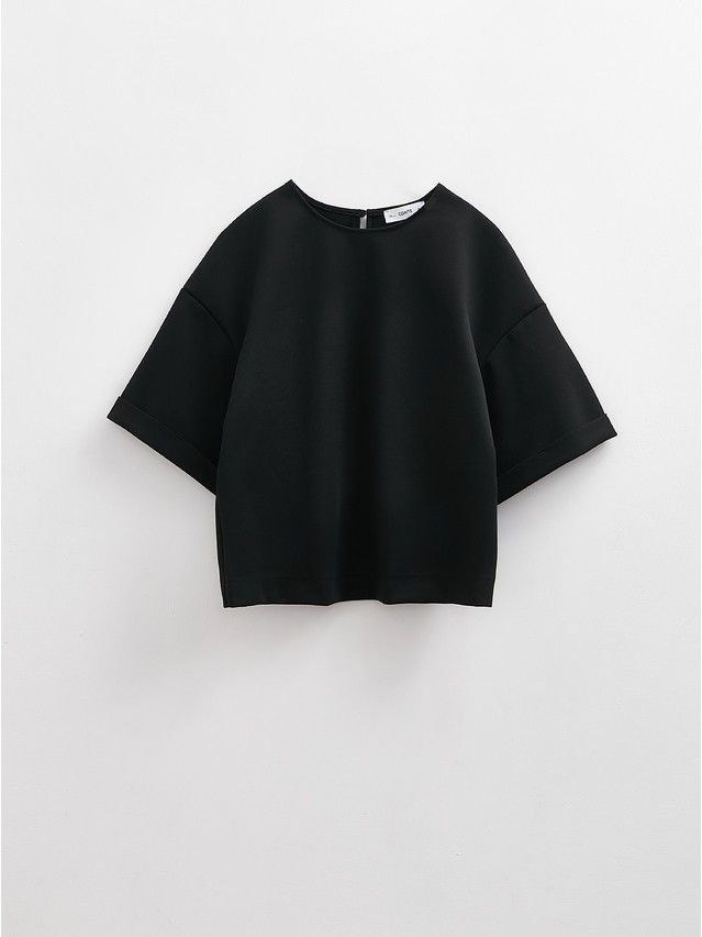 Women's polo neck shirt CONTE ELEGANT LD 2804, s.170-92, black - 4