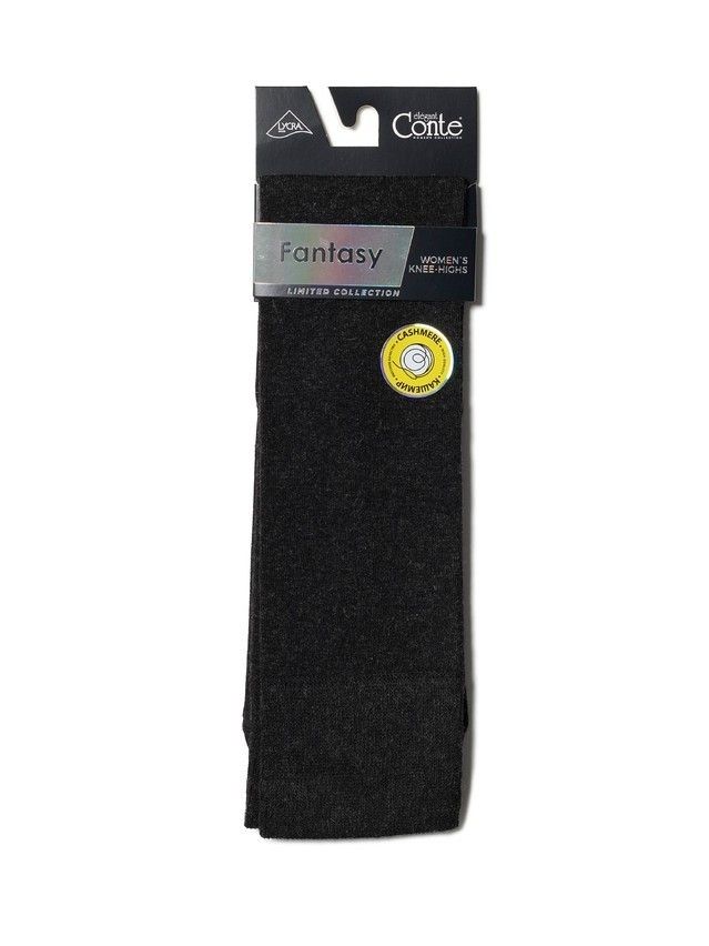 Women's knee high socks CONTE ELEGANT FANTASY, s.23-25, 000 graphite - 5