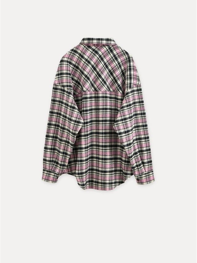 Women's shirt CONTE LRU 3323, s.170-84-90, black-pink check - 5