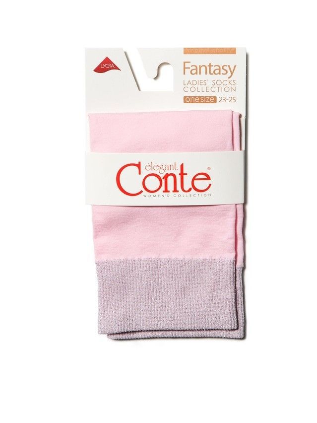 Women's socks CONTE ELEGANT FANTASY, s.23-25, light pink - 3