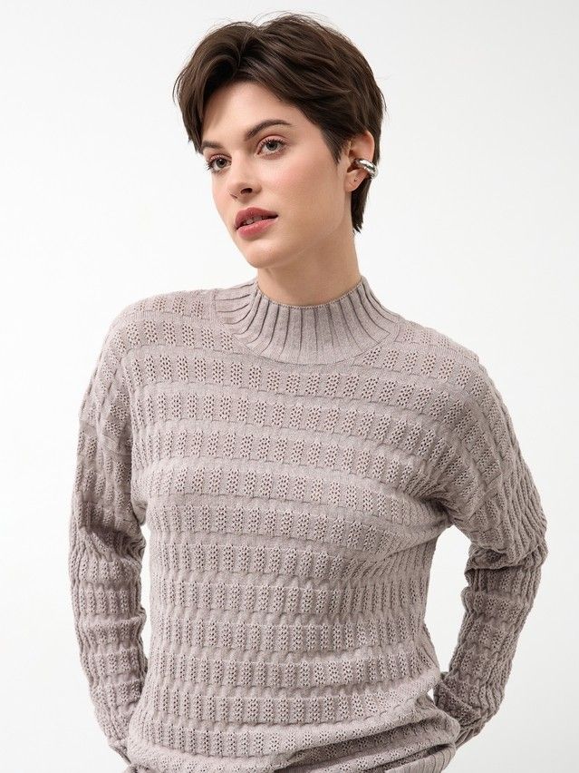 Women's pullover CONTE ELEGANT LDK24105, s.170-84, cappuccino melange - 1