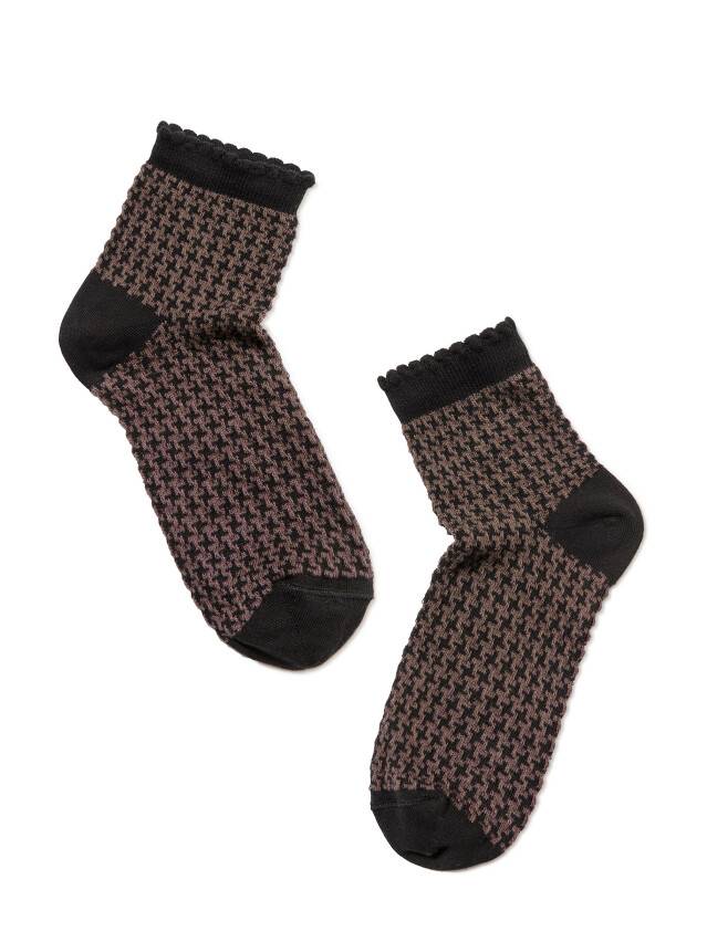 Women's socks CONTE ELEGANT CLASSIC, s.23, 056 black-coffee - 2