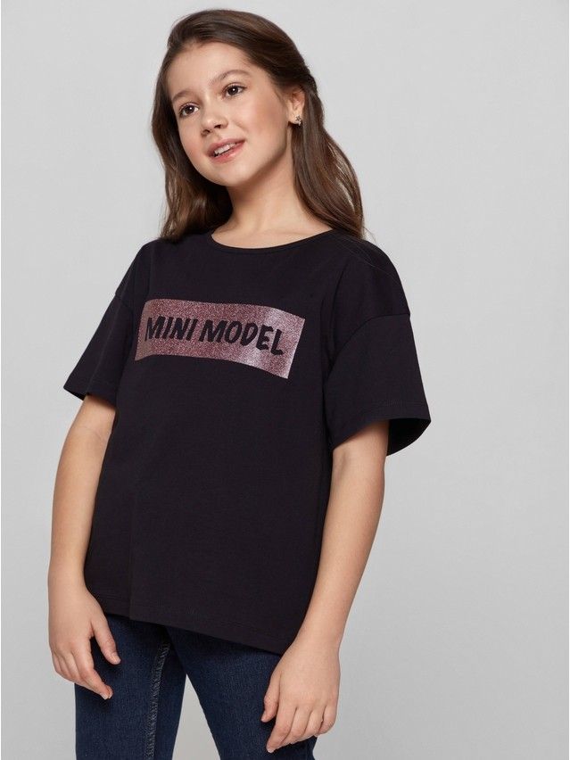 Polo neck shirt for girls CONTE ELEGANT DD 1252, s.98,104-52, black - 3