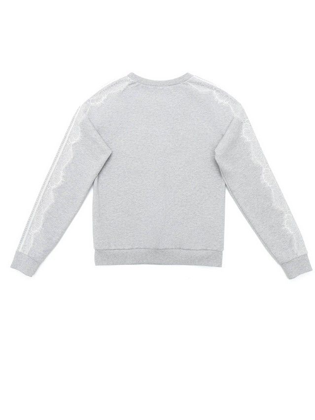 Sweatshirt for girls DD 1074, s.128,134-68, shiny grey - 4