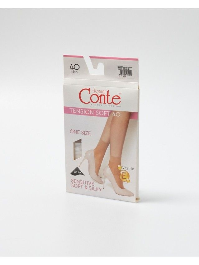 Women's socks CONTE ELEGANT TENSION SOFT 40 (1 pair),s.23-25, bronz - 4