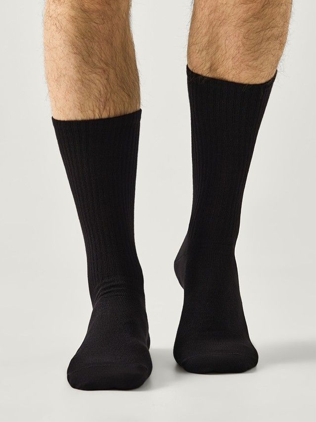 Men's socks CONTE, s.27-29, 637 black - 2