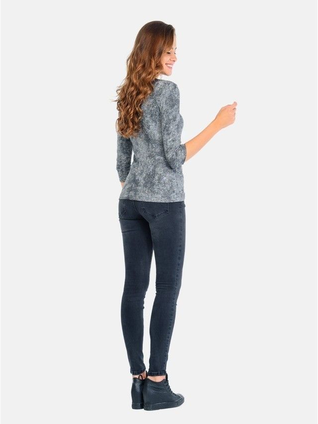 Women's polo neck shirt CONTE ELEGANT LD 682, s.170,176-100, grey - 4