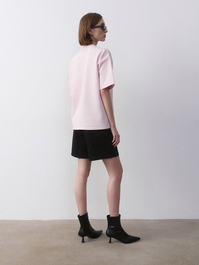 Women's polo neck shirt CONTE ELEGANT LD 2726, s.170-92, crystal pink - 5