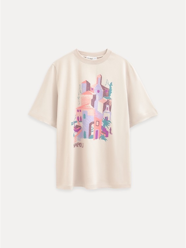 Women's polo neck shirt CONTE ELEGANT LD 3036, s.170-92, beige-napoli - 1