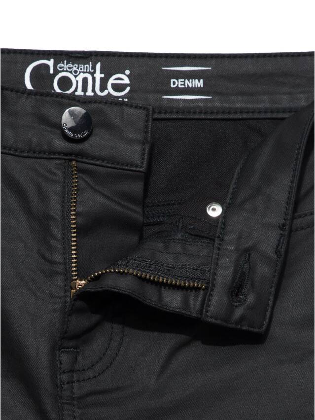 Denim trousers CONTE ELEGANT CON-172B, s.170-102, deep black - 6