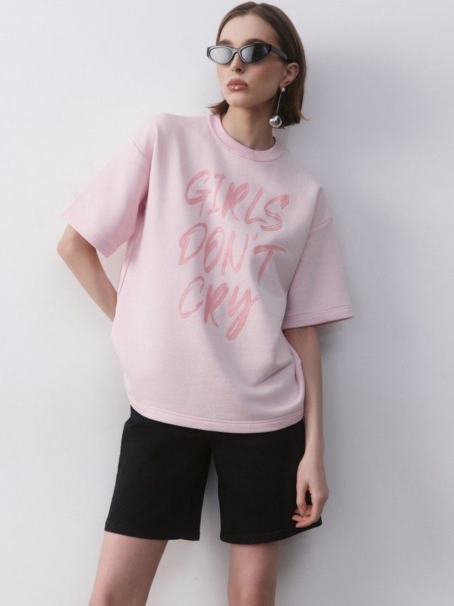 Women's polo neck shirt CONTE ELEGANT LD 2726, s.170-92, crystal pink - 6