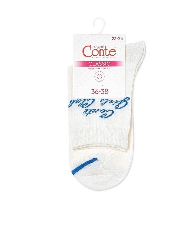Women's socks CONTE ELEGANT CLASSIC, s.23-25, 685 milky - 4