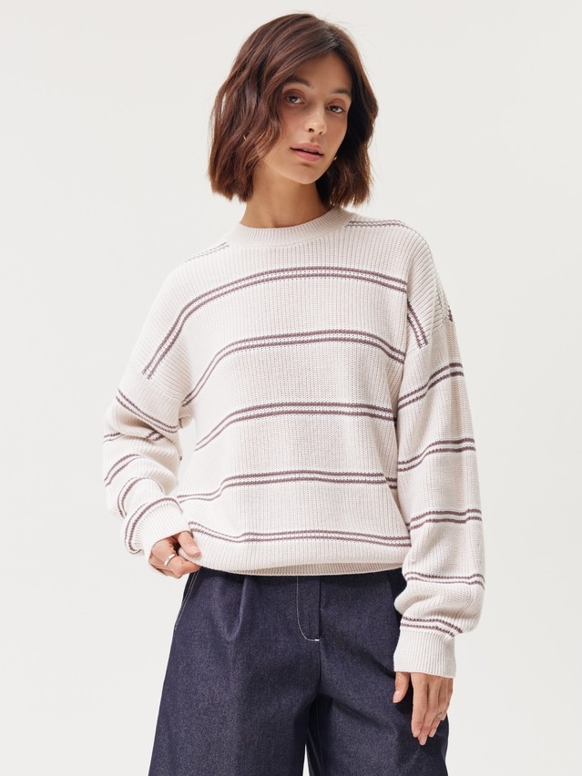 Women's pullover CONTE LDK2642, s.170-84, beige-brown - 1