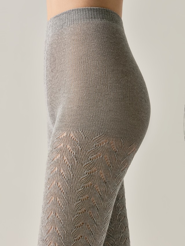 Women's tights CONTE ELEGANT AJOUR 300, s.2, 075 grey - 3