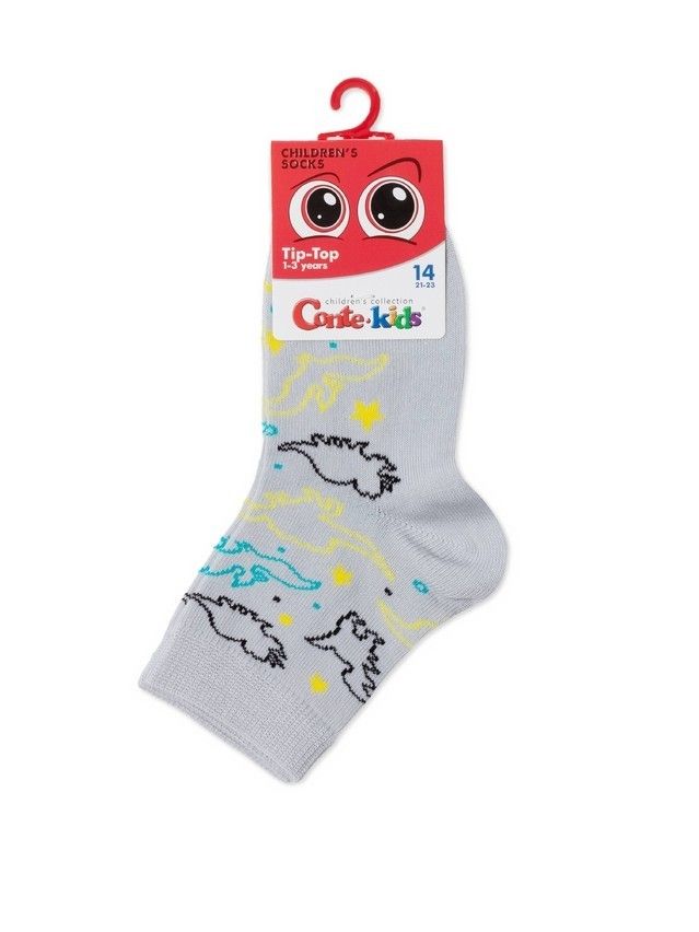 Children's socks CONTE-KIDS TIP-TOP, s.18-20, 622 light grey - 5
