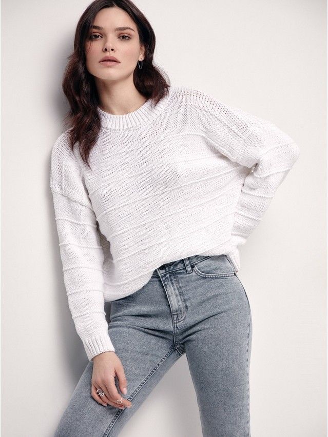 Women's pullover CONTE ELEGANT LDK180, s.170-84, white - 3