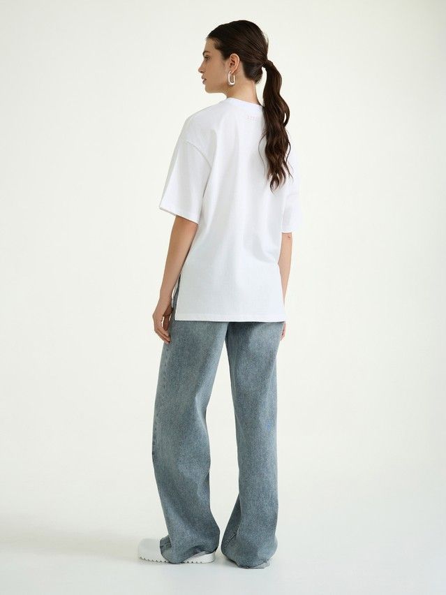 Women's polo neck shirt CONTE ELEGANT LD 3040, s.170-92, white-girls - 3