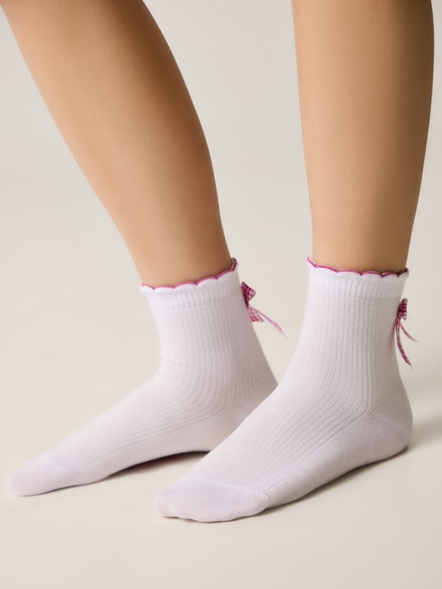 Children's socks CONTE-KIDS TIP-TOP, s.16, 065 white-pink - 2