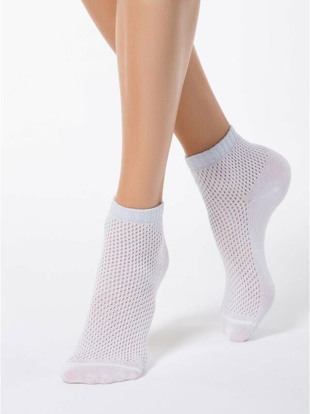 Women's socks CONTE ELEGANT AJOUR, s.23, 077 white - 1