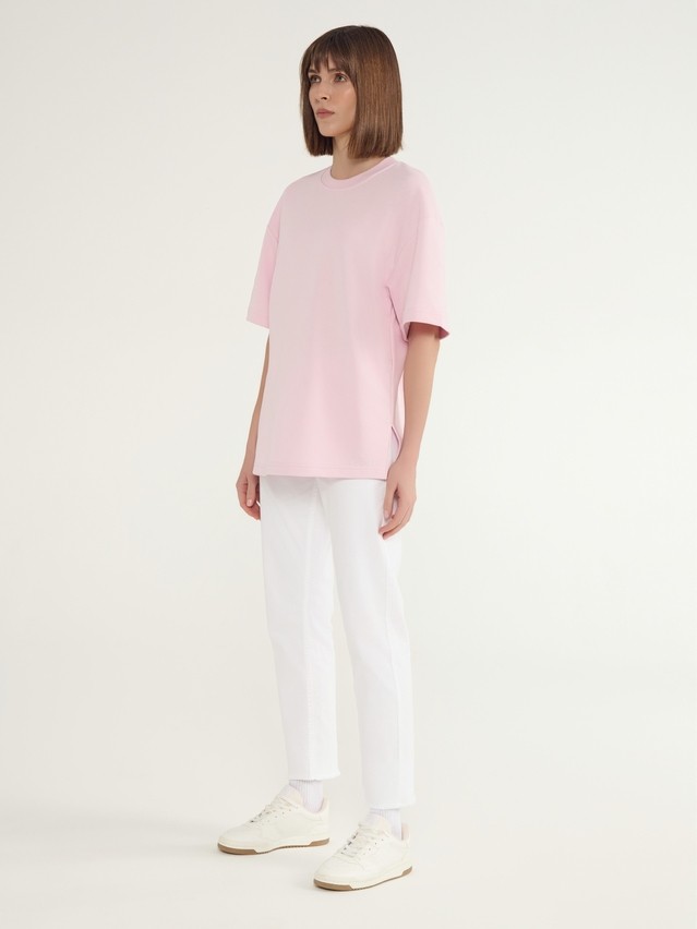 Women's polo neck shirt CONTE ELEGANT LD 3081, s.170-100, crystal pink - 6