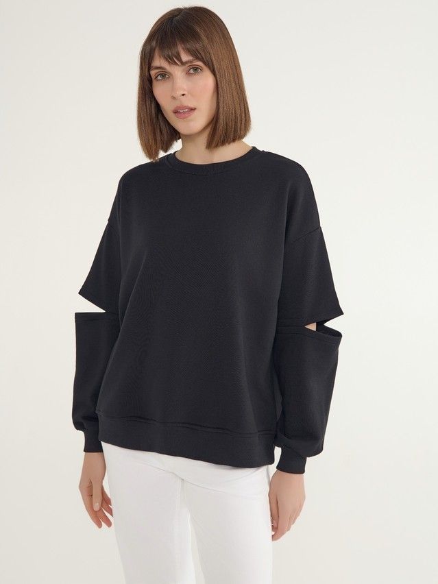 Women's polo neck shirt CONTE ELEGANT LD 3072, s.170-92, black - 6