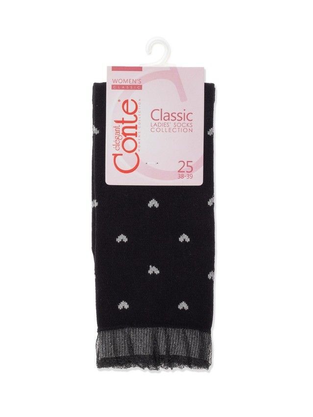 Women's socks CONTE ELEGANT CLASSIC, s.23, 243 black - 3