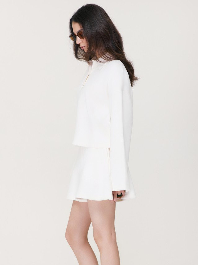 Women's polo neck shirt CONTE LD 3458, s.170-84, ecru - 2