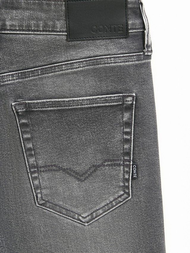 Men's jeans CONTE CNM-05, s.176/80-W30/L32, grey - 9