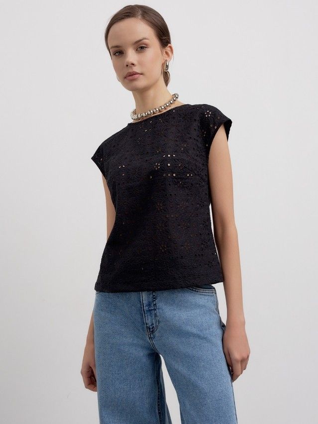 Women's shirt CONTE ELEGANT LBL 2954, s.170-88-94, black - 1