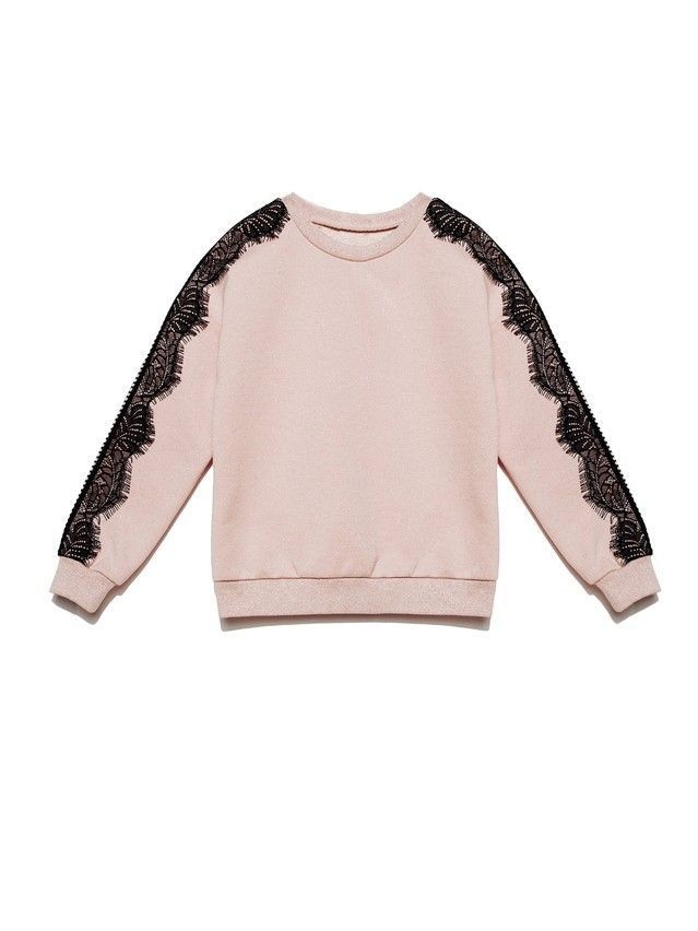 Sweatshirt for girls DD 1074, s.128,134-68, shiny rose - 4