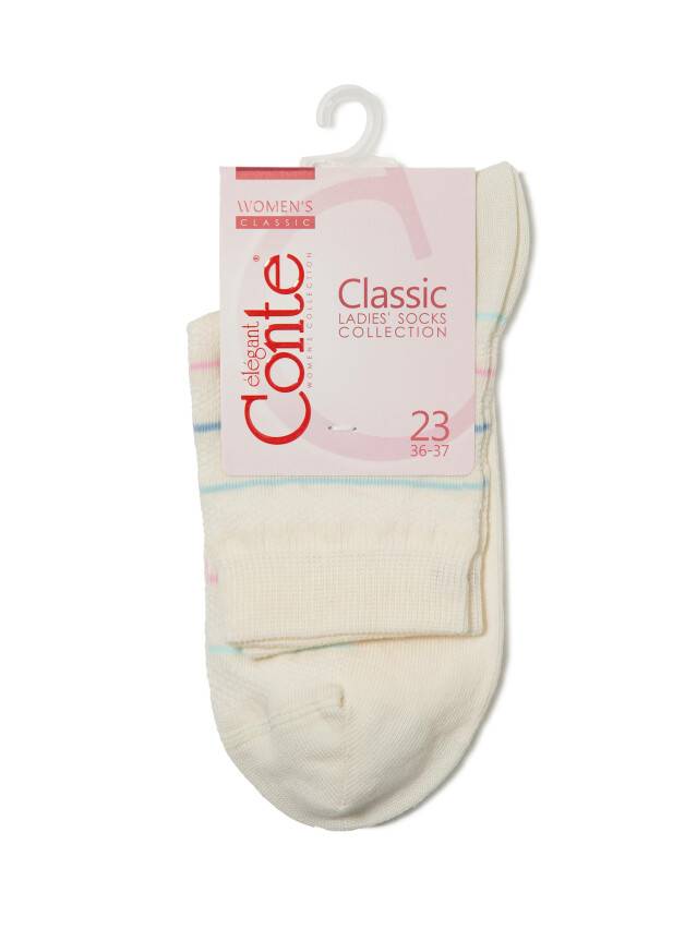 Women's socks CONTE ELEGANT CLASSIC, s.23, 088 cappuccino - 3