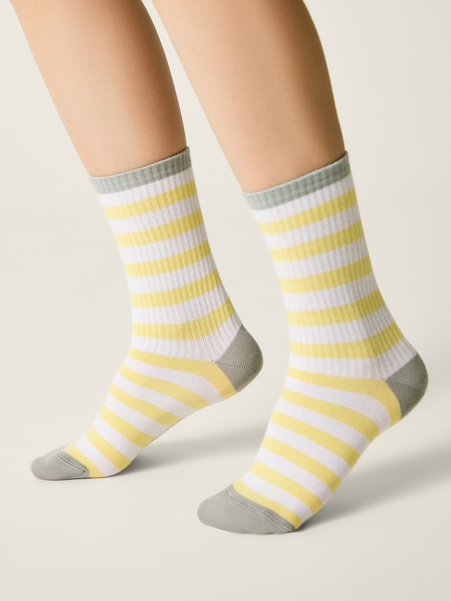 Children's socks CONTE-KIDS ACTIVE, s.16, 1018 yellow - 1