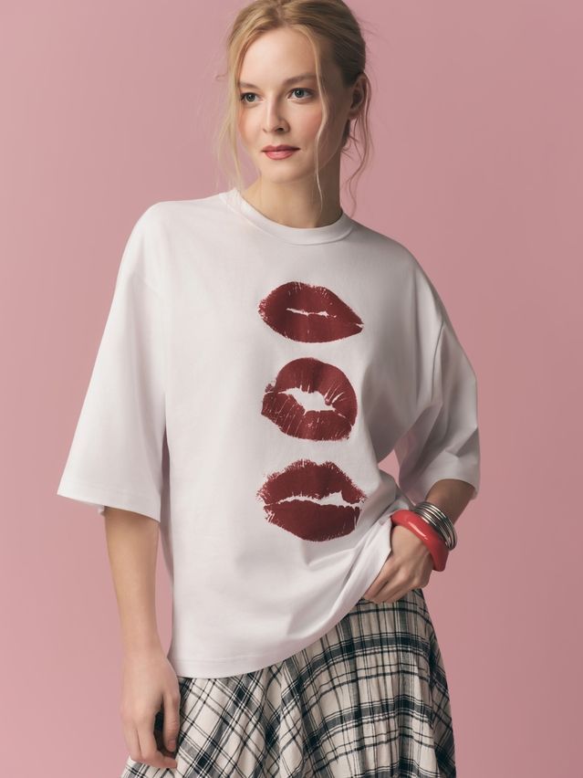 Women's polo neck shirt CONTE LD 3449, s.170-88, white-lips - 6