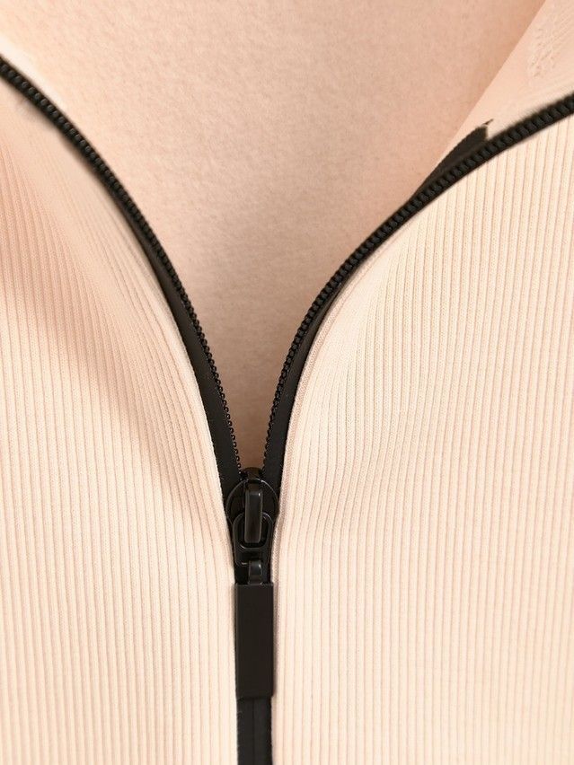 Women's polo neck shirt CONTE ELEGANT LD 2835, s.170-100, milk - 4