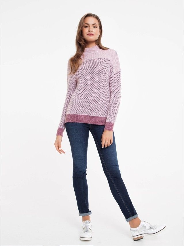 Women's polo neck shirt CONTE ELEGANT LDK039, s.170-84, lilac - 3