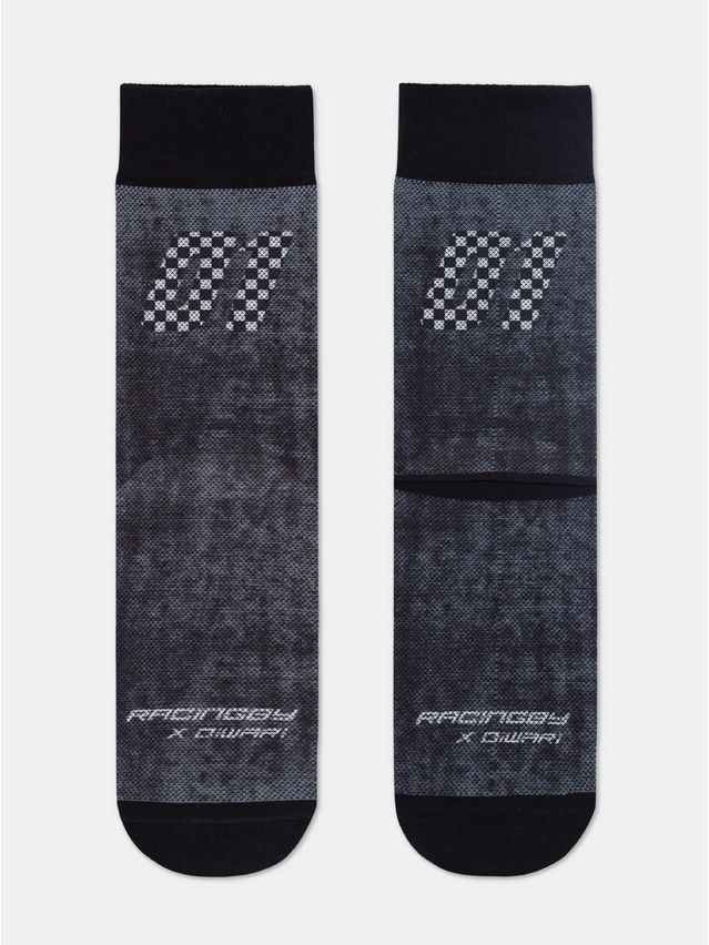 Men's socks DIWARI HAPPY, s.27, 207 dark grey - 2