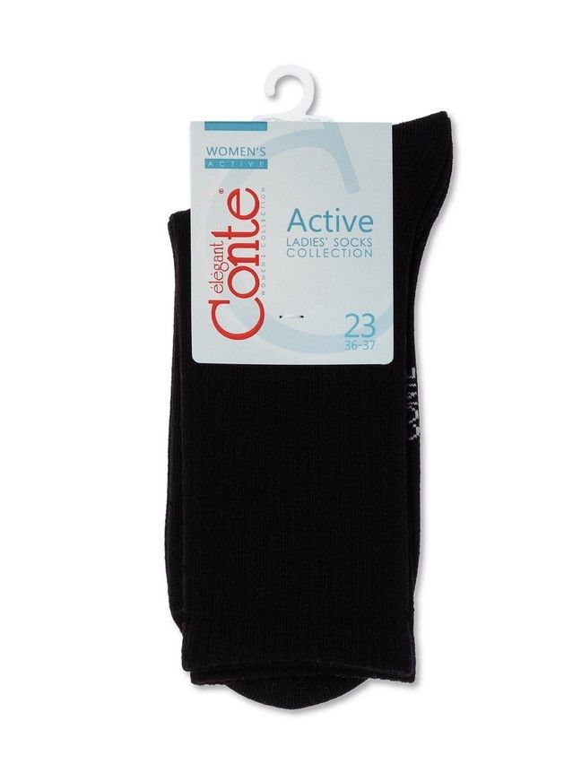 Women's socks CONTE ELEGANT ACTIVE, s.23, 000 black - 3
