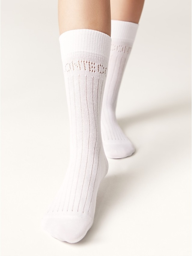 Women's socks CONTE ELEGANT ACTIVE, s.23-25, 624 white - 1