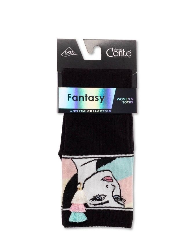 Women's socks CONTE ELEGANT FANTASY, s.23-25, 232 black - 4