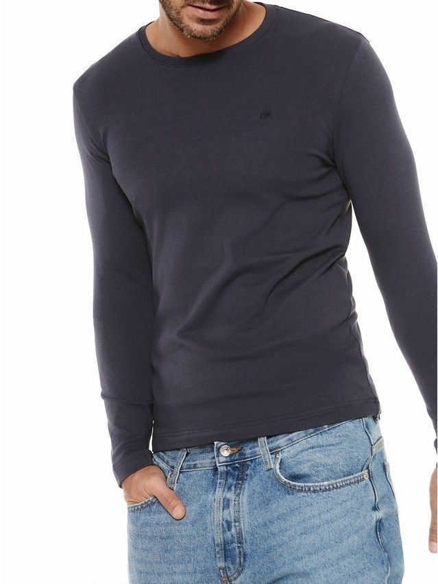Men's polo neck shirt DiWaRi MD 695, s.170,176-100, graphite - 2