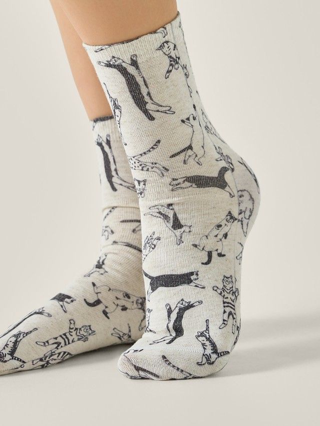 Women's socks CONTE ELEGANT FANTASY, s.23-25, 726 beige - 2