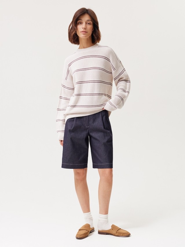 Women's pullover CONTE LDK2642, s.170-84, beige-brown - 3
