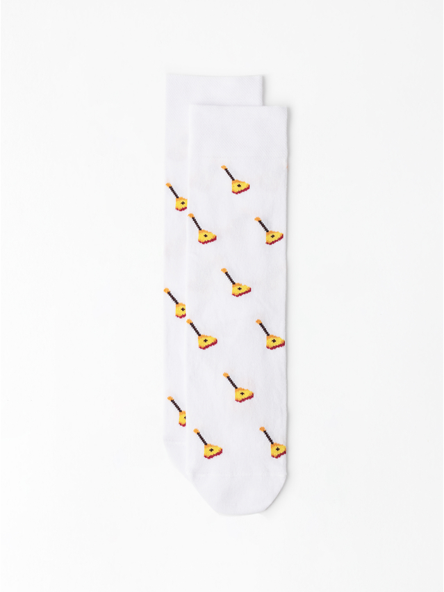 Men's socks DIWARI HAPPY, s.25, 971 white - 1