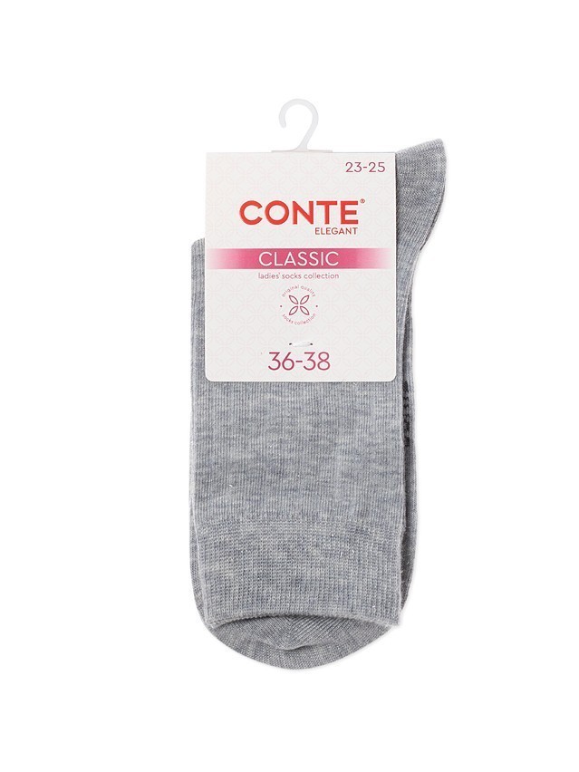 Women's socks CONTE ELEGANT CLASSIC, s.23-25, 784 grey - 4