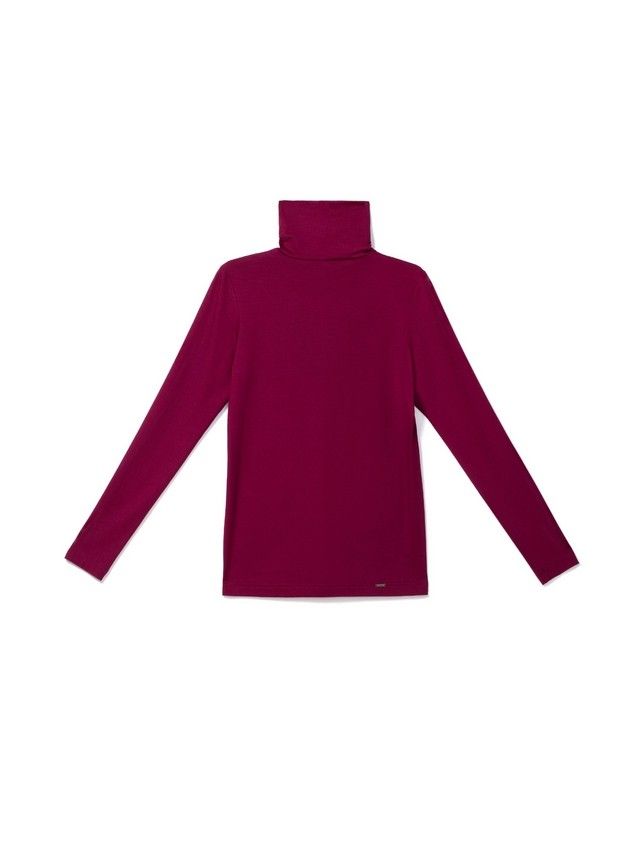 Women's polo neck shirt CONTE ELEGANT LD 821, s.170-100, bordo - 3