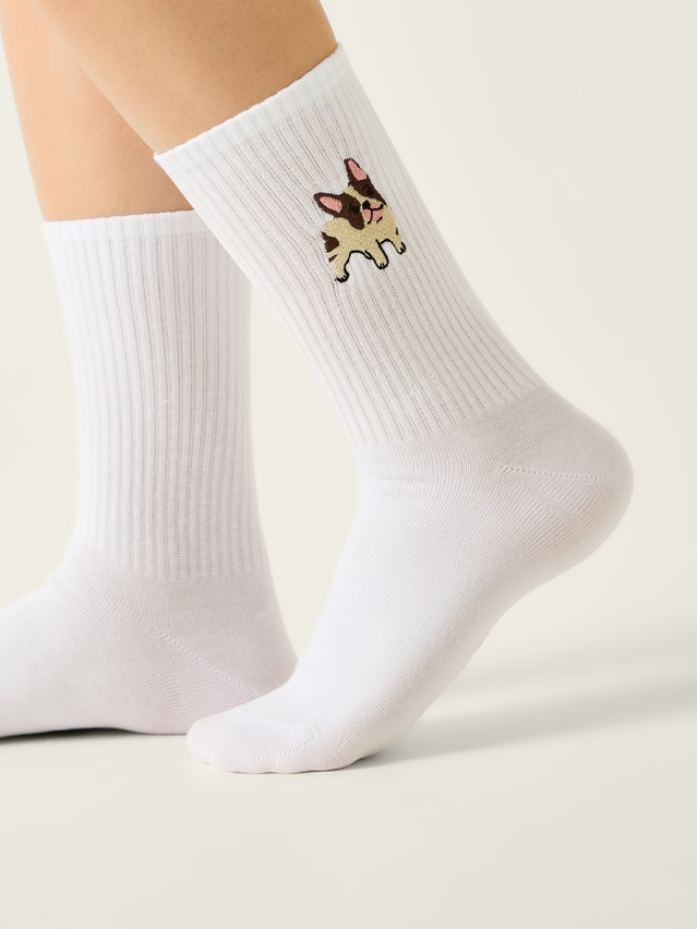 Women's socks CONTE FANTASY, s.23-25, 1094 white - 1